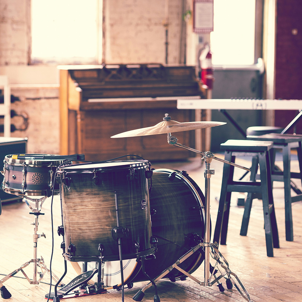 Salle de répétition dans une école de chant