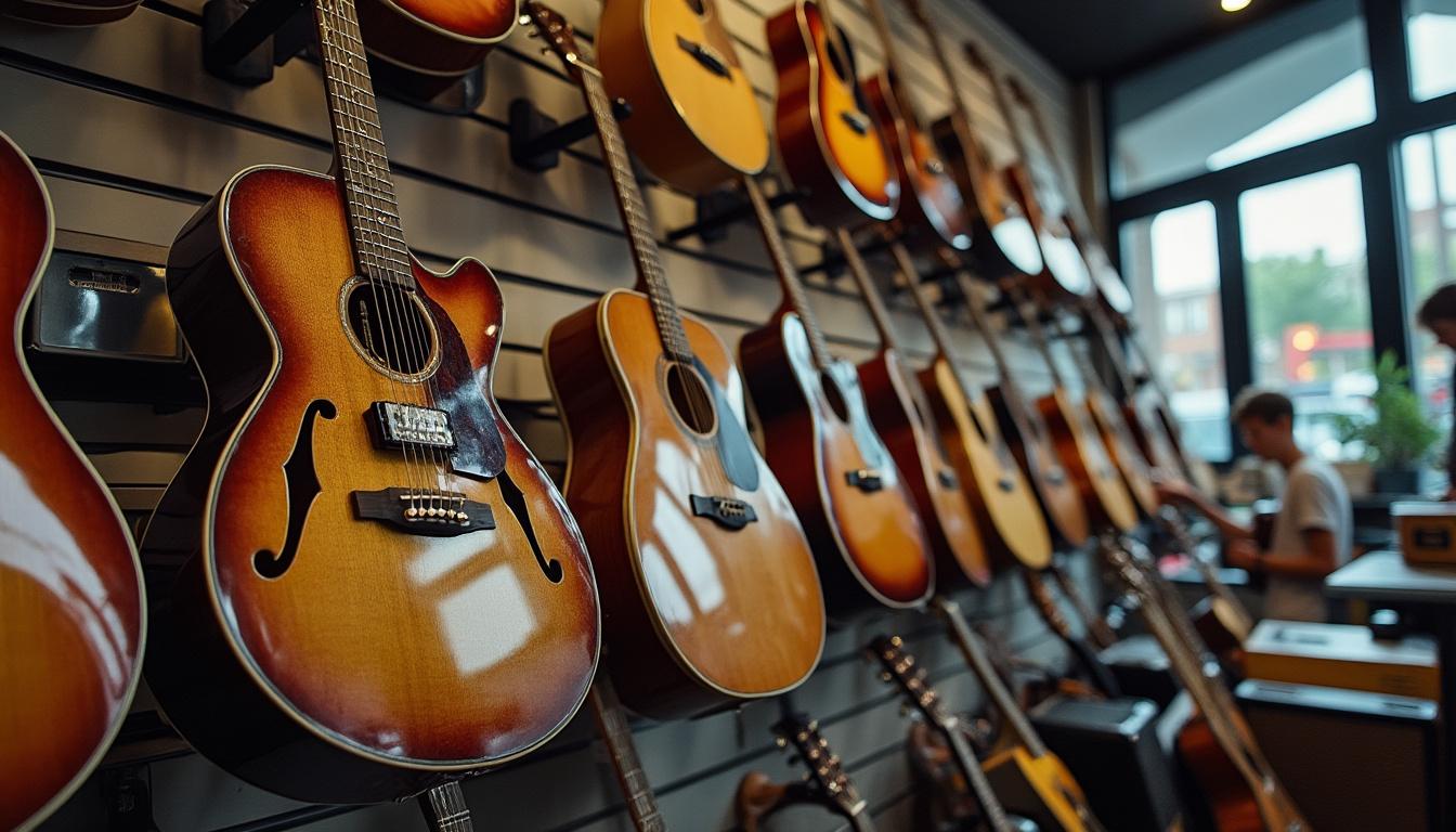 découvrez l'avis complet et la présentation d'euroguitar, le magasin de musique historique situé à lille, spécialiste des guitares et instruments pour musiciens passionnés.